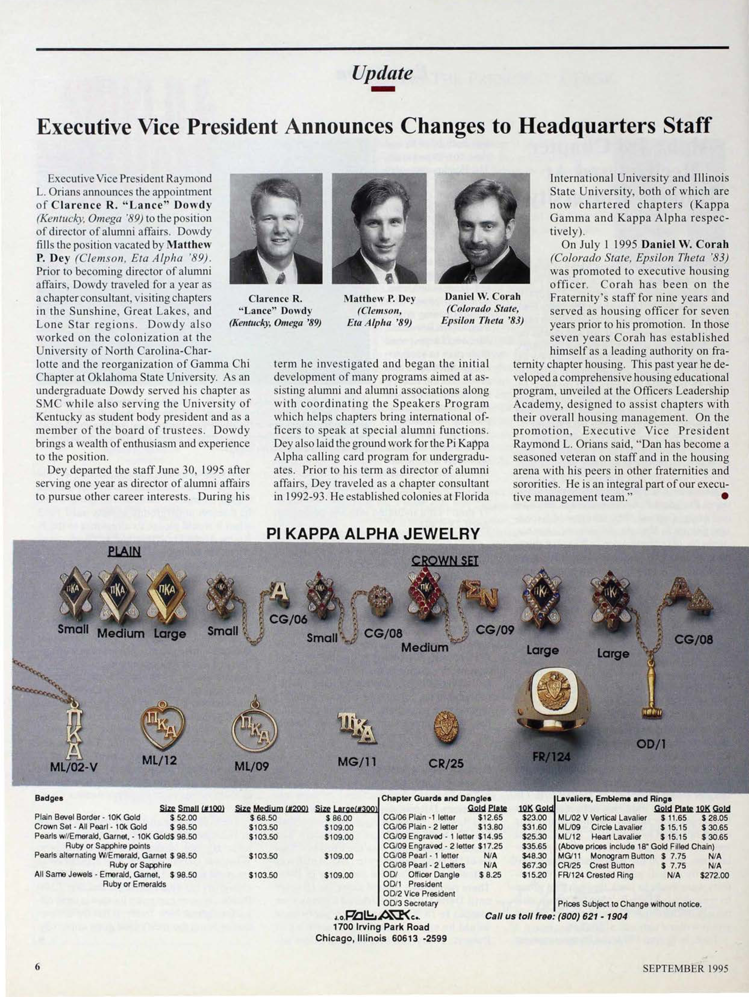 J.O. Pollack Co. Advertisement, September 1995